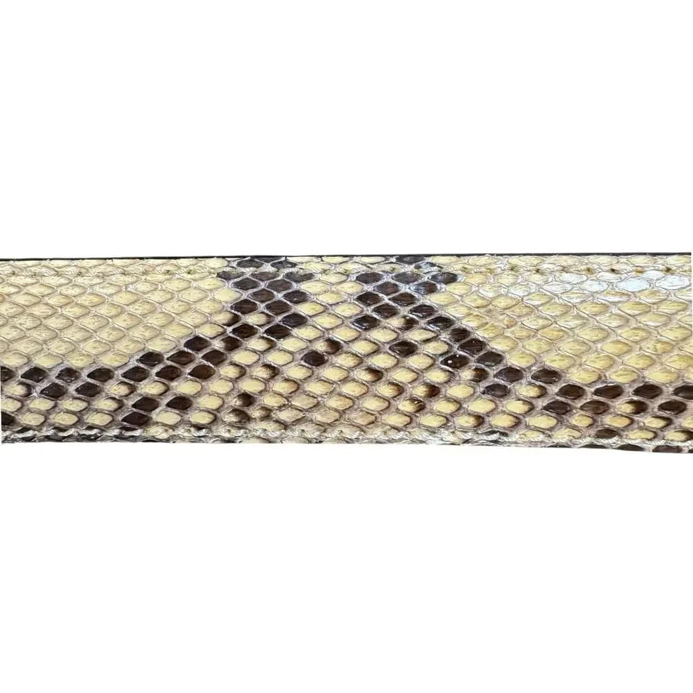 Vintage 90's Snakeskin WCM New York Genuine Python Belt Size L